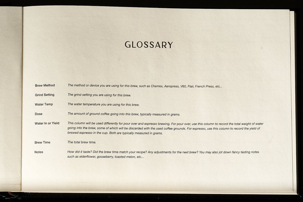 The Coffee Brewer's Logbook